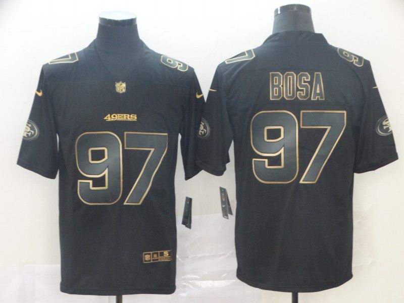 Men San Francisco 49ers #97 Bosa Nike Vapor Limited Black Golden NFL Jerseys->san francisco 49ers->NFL Jersey